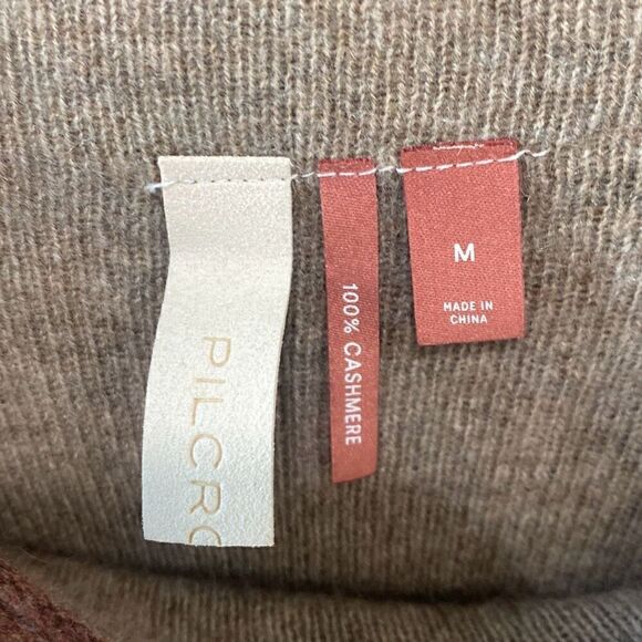 Pilcro Womens Pullover Dolman Cashmere Long Sleeve Sweater Brown Size Medium - Picture 4 of 7